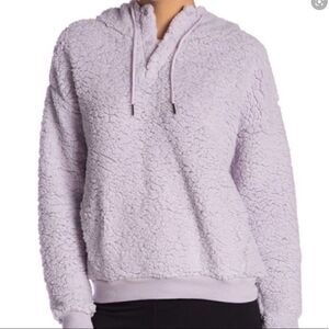 Z by Zella Rare Form Lavender Sherpa Hoodie Sweatshirt